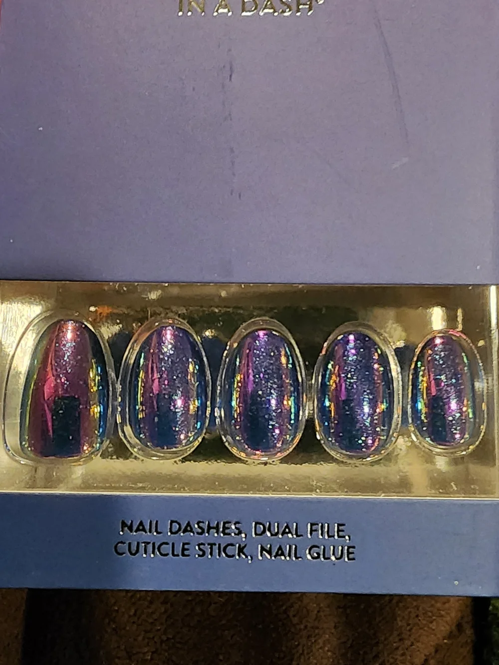 BNIB Red Aspen Mix A Drink, Mae Purple Iridescent Nail Dash Set